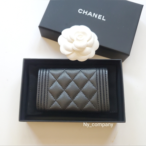 (SALE)Chanel Boy Flap Card Holder Brand New - Picture 3 of 8